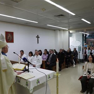 Biskup Razum predvodio proslavu Gospe Lurdske u KB Dubrava